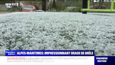 Alpes-Maritimes: un spectaculaire orage de grêle surprend les habitants