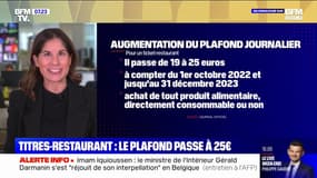 Titres-restaurants: le plafond journalier passe à 25 euros