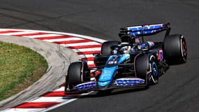 Esteban Ocon avec une Alpine en juillet 2024