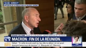 Débat à Valence: pour Collomb, Wauquiez "a exprimé des problèmes qui peuvent être réels"