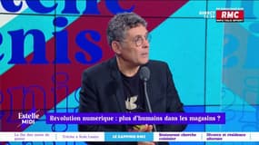 Révolution numérique : plus d'humains dans les magasins ? "Un caissier juste pour faire ses courses, ça n’a aucun intérêt. Si le progrès c’est ça, tant mieux ! Ça fera disparaître ce métier très difficile et mal payé." juge Thierry Moreau. 