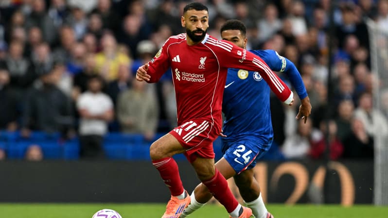 Mohamed Salah lors du match de Premier League Chelsea-Liverpool, 4 octobre 2025