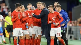 L'équipe nationale du Danemark, à Copenhague le 12 novembre 2021