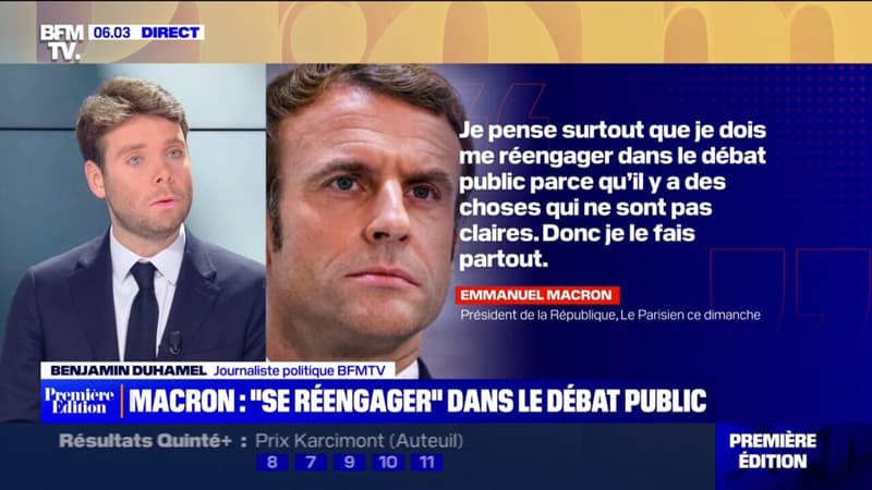 Un an après sa réélection, Emmanuel Macron dit vouloir se 