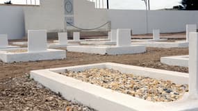 Le cimetière militaire de Thiaroye, au Sénégal, où sont enterrés des tirailleurs tués par l'armée française en 1944, ici en 2014
