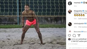 Neymar au Brésil, sur Instagram