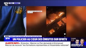 Émeutes: "C'était vraiment une zone de guerre", le témoignage d'un policier dans une brigade de nuit des Hauts-de-Seine