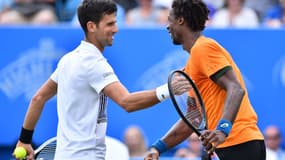 Novak Djokovic et Gaël Monfils