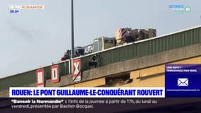 Rouen: après plus d'une semaine de fermeture, le pont Guillaume le Conquérant a rouvert à la circulation