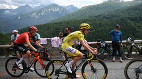 Tadej Pogacar lors de la 14e étape du Tour de France