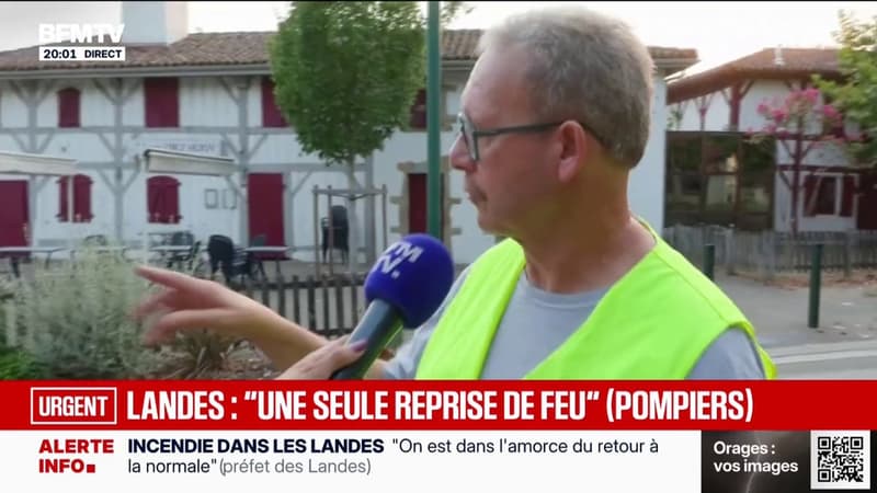 Incendie dans les Landes: une cinquantaine d'évacués vont pouvoir rentrer chez eux