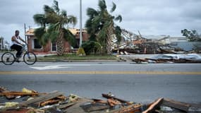 Après le passage de l'ouragan Michael à Panama City, en Floride, le 10 octobre 2018.