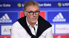 Laurent Blanc en conférence de presse, à Lyon le 31 octobre 2022