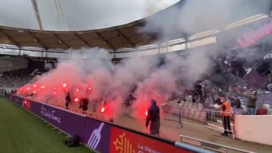 Les fumigènes sont de retour pour Toulouse-Grenoble