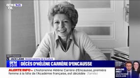 "C'était une grande dame des Lettres et des Arts": Jack Lang, rend hommage à l'historienne Hélène Carrère d'Encausse