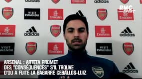 Arsenal : Arteta promet des "conséquences" s’il trouve d’où a fuité la bagarre Ceballos-Luiz 