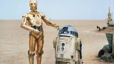 C3PO et R2D2 dans "Star Wars".