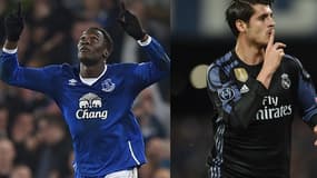 Romelu Lukaku et Alvaro Morata
