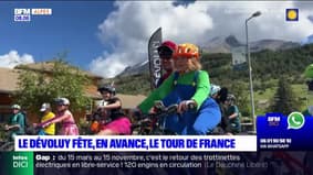 Le Dévoluy: les habitants fêtent en avance l'arrivée du Tour de France