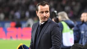 Julien Stéphan pendant un match de Strasbourg en décembre 2022