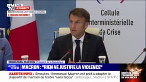 Mineurs arrêtés lors des émeutes: Emmanuel Macron appelle "tous les parents à la responsabilité" 