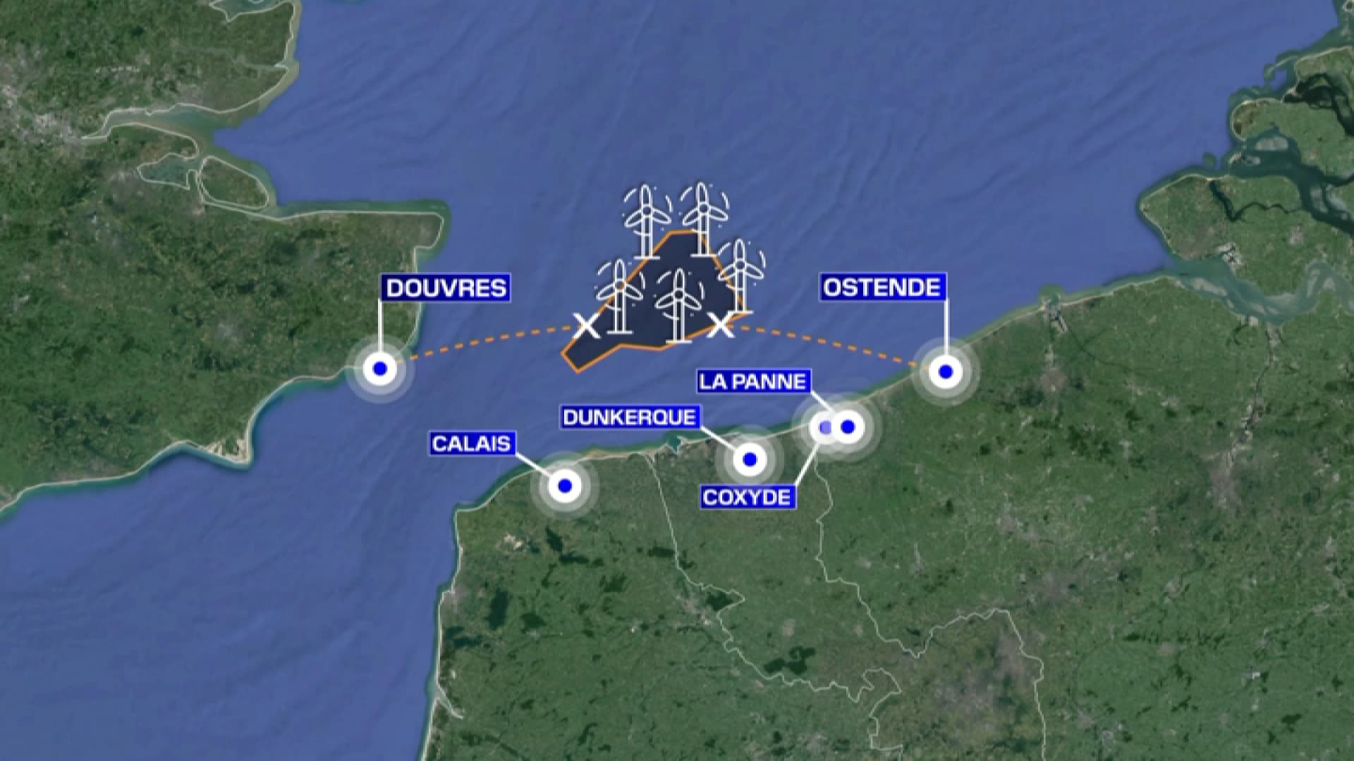 Le parc éolien offshore de Dunkerque bloquerait les routes maritimes reliant le port d’Ostende au Royaume-Uni.