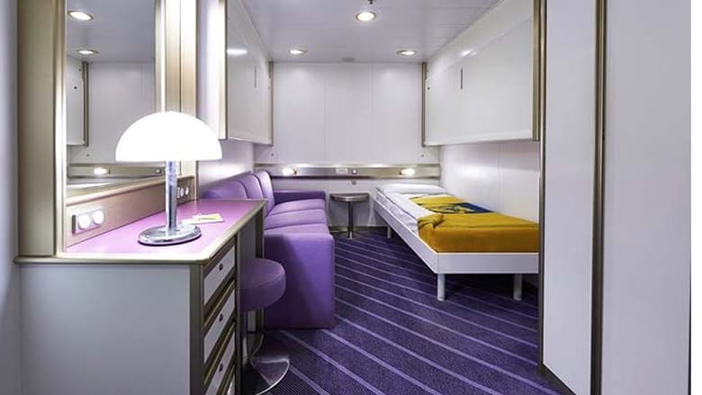 Exemple de cabine dans un ferry de Corsica Ferries