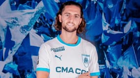 Adrien Rabiot avec le maillot de l'OM