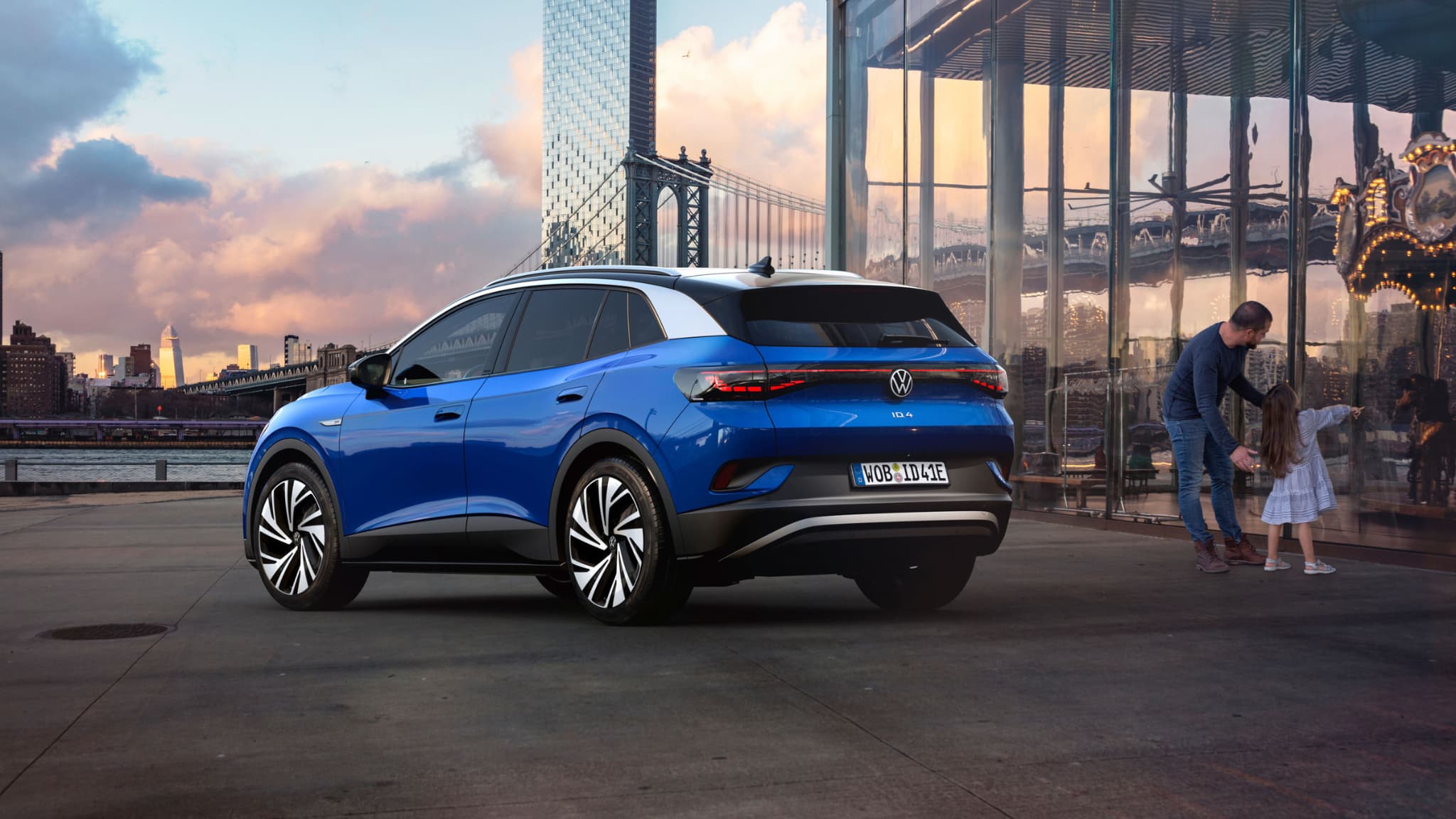 Ce SUV se veut l'équivalent d'un Tiguan, le SUV de taille moyenne du groupe, en 100% électrique. Ce SUV se veut l'équivalent d'un Tiguan, le SUV de taille moyenne du groupe, en 100% électrique.