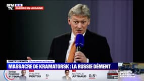 Le porte-parole du Kremlin affirme que la Russie n'est pas à l'origine du bombardement de Kramatorsk
