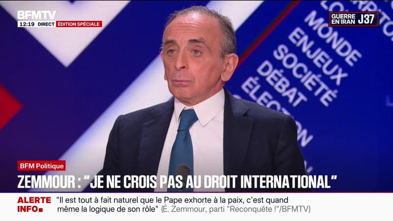 Guerre au Moyen-Orient: "Donald Trump a déclenché la guerre, je peux comprendre, ils ont des intérêts là-bas", affirme Éric Zemmour