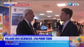 BFM Nice Côte d'Azur au village des sciences à Antibes