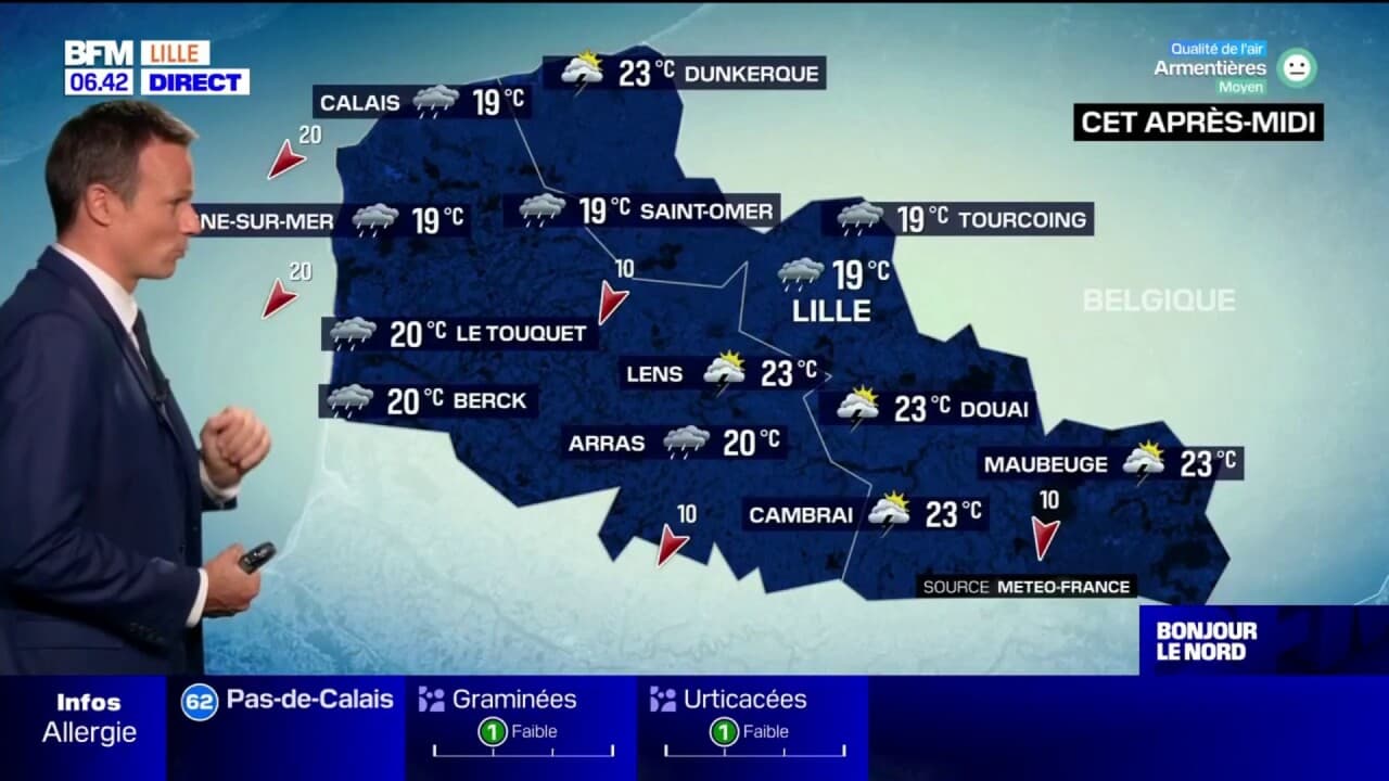 Météo Nord-Pas-de-Calais: une journée orageuse avec des températures ...