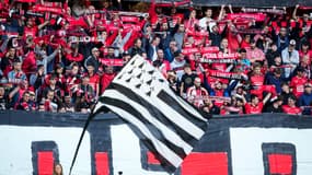 Des supporters de Rennes en septembre 2023