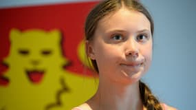 La militante suédoise Greta Thunberg, le 21 juillet 2019 à Caen. 