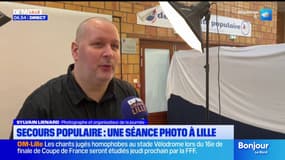 Lille: une séance photo organisée par le Secours Populaire