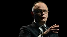 L'ancien Premier ministre candidat déclaré à la présidentielle 2027, Edouard Philippe, en meeting à Bordeaux le 26 janvier 2025.