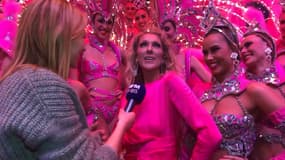 Céline Dion parmi les danseuses du Moulin Rouge.