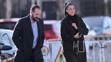 Jenni Hermoso à son arrivée au tribunal de l'Audience nationale à San Fernando de Henares, près de Madrid, le 3 février 2025