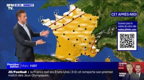Un temps calme et ensoleillé avec quelques pluies le long des côtes de la Manche