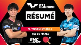 Résumé :  Choc au sommet entre Togami et Oh J. (WTT Champions Macao)