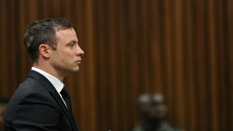 Oscar Pistorius lors de son procès.