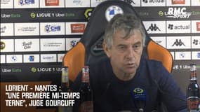 Lorient - Nantes : "Une première mi-temps terne", juge Gourcuff