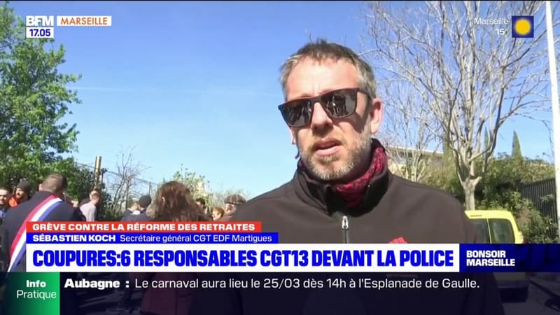 Coupures: six responsables de la CGT13 devant la police