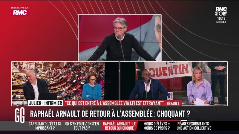 Raphaël Arnault de retour à l’Assemblée: "Le drame, ce sont les électeurs qui votent pour ces gens-là", assure cet auditeur