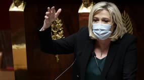 Marine Le Pen à l'Assemblée nationale le 1er avril 2021