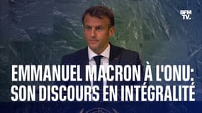 Ukraine, climat: le discours d'Emmanuel Macron à l'ONU en intégralité