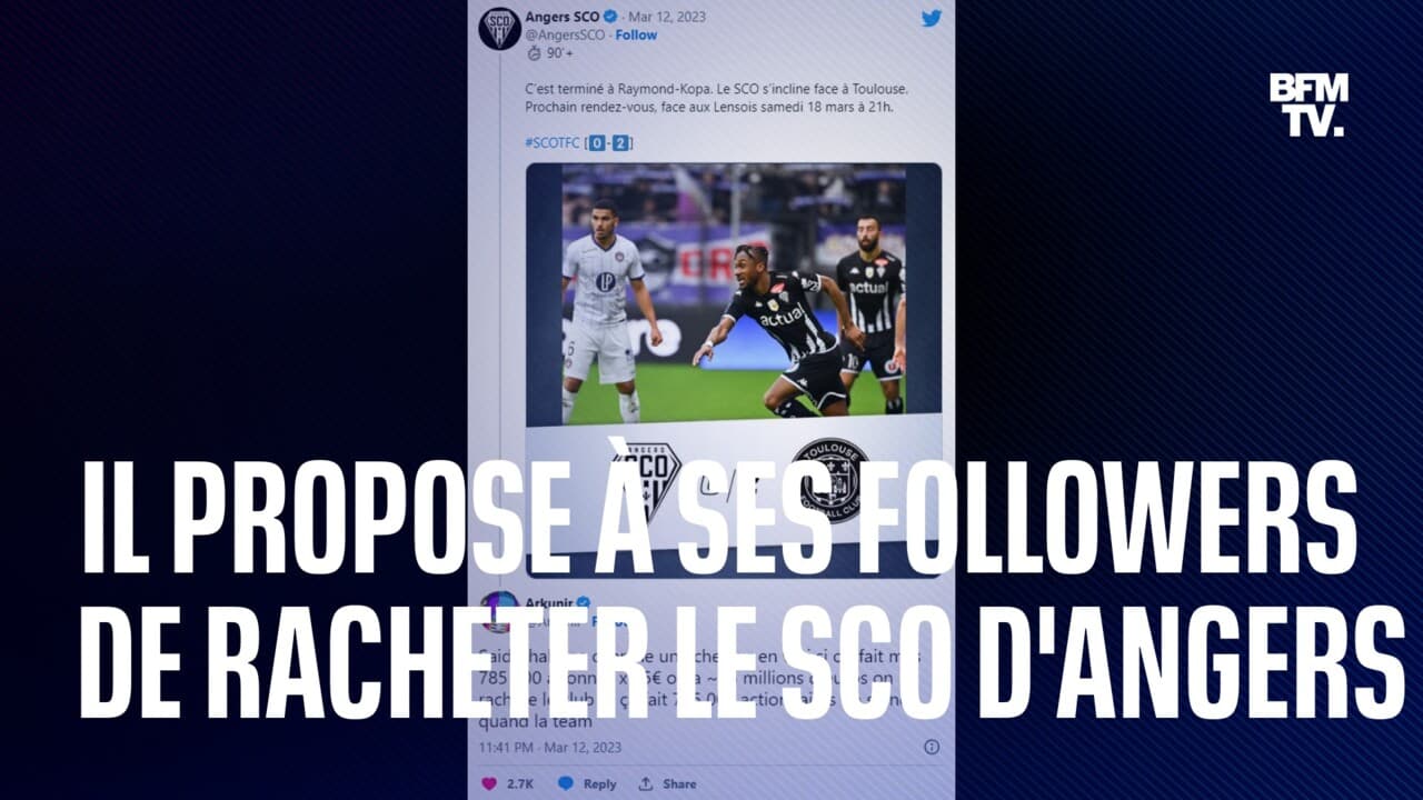 L'internaute Arkunir propose à ses followers de racheter le club de foot d' Angers