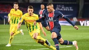 Andrei Girotto et Kylian Mbappé le 14 mars 2021 au Parc des Princes.