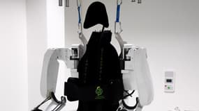 Un exosquelette de Clinatec, à Grenoble, en octobre 2019